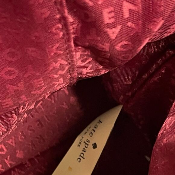 Kate Spade Grove Street Carli Medium Satchel Handbag in Cherrywood Red - Picture 12 of 16